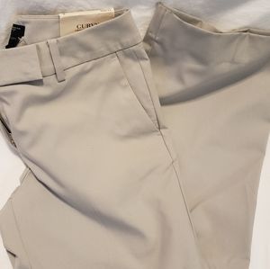 Khaki color business trousers
